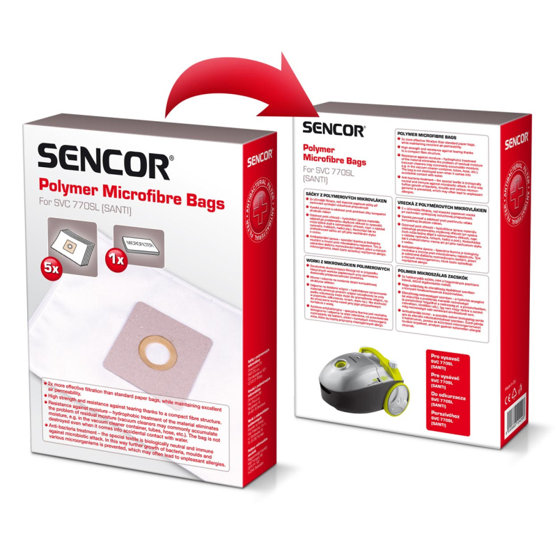 Sencor SVC 770SL Mikrovlákenné sáčky do vysavače