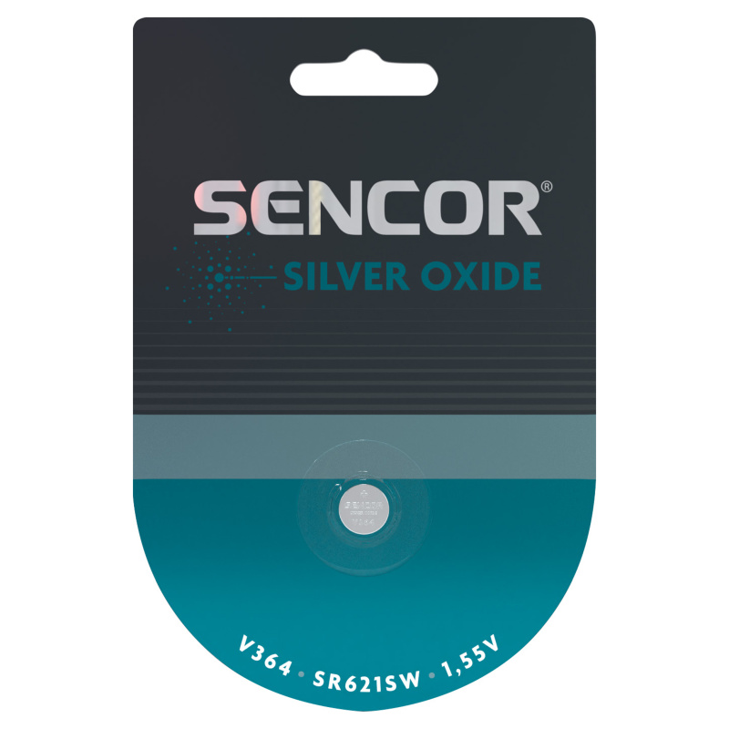Sencor SBA V364/SR621SW 1BP Stříbrnooxidová baterie V364