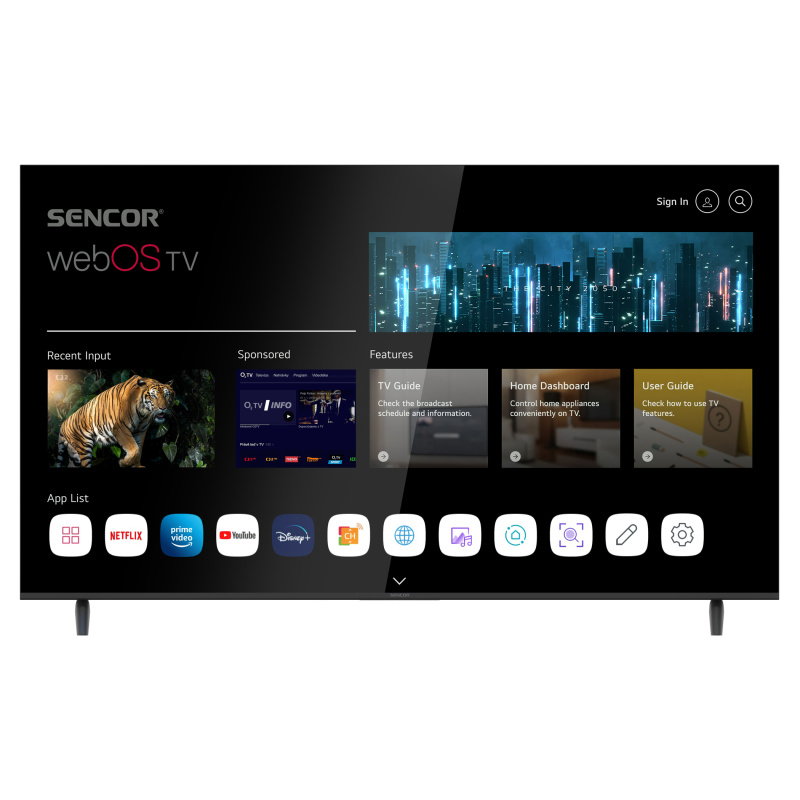 Sencor SLE 65US803B 65" SMART UHD Televize