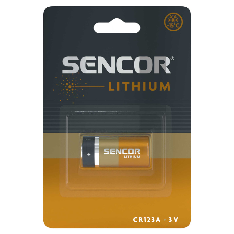 Sencor SBA CR123A 1BP Li Lithiová baterie CR123A