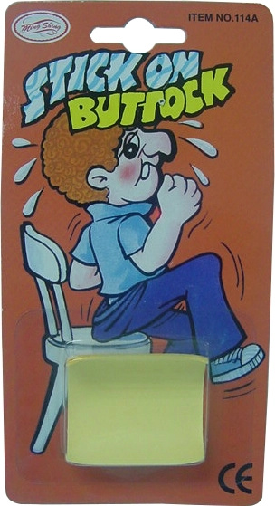 Přilepená zadnice – žertovný doplněk pro zábavu s přáteli