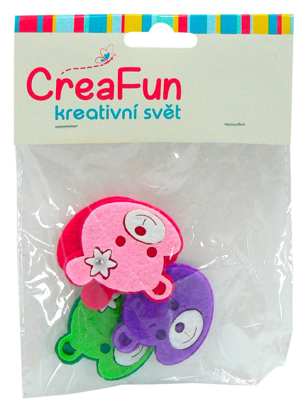 Sada roztomilých medvídků 4 ks (4,5 × 4 cm)