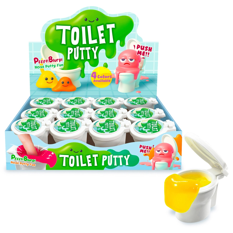 Prdící hmota v toaletě – zábavná slizová hračka pro děti