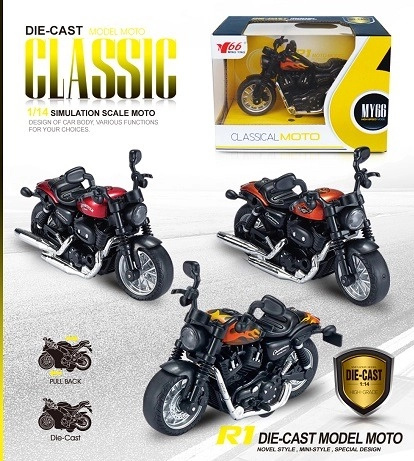 Motocykl Chopper 1:14 - více druhů