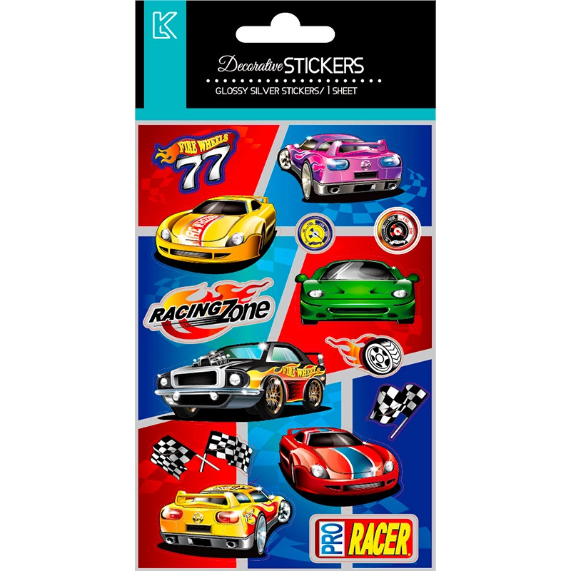 Samolepky závodní auta pro děti