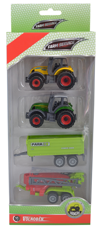 HM Studio Traktor s přívěsem 1:64