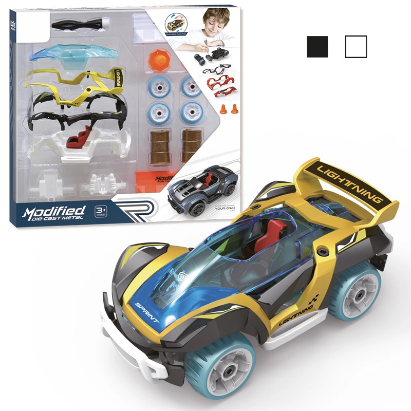 1:32 Stavebnice Auto 17ks - žluté