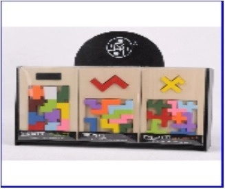 Hlavolam - tvary - více druhů