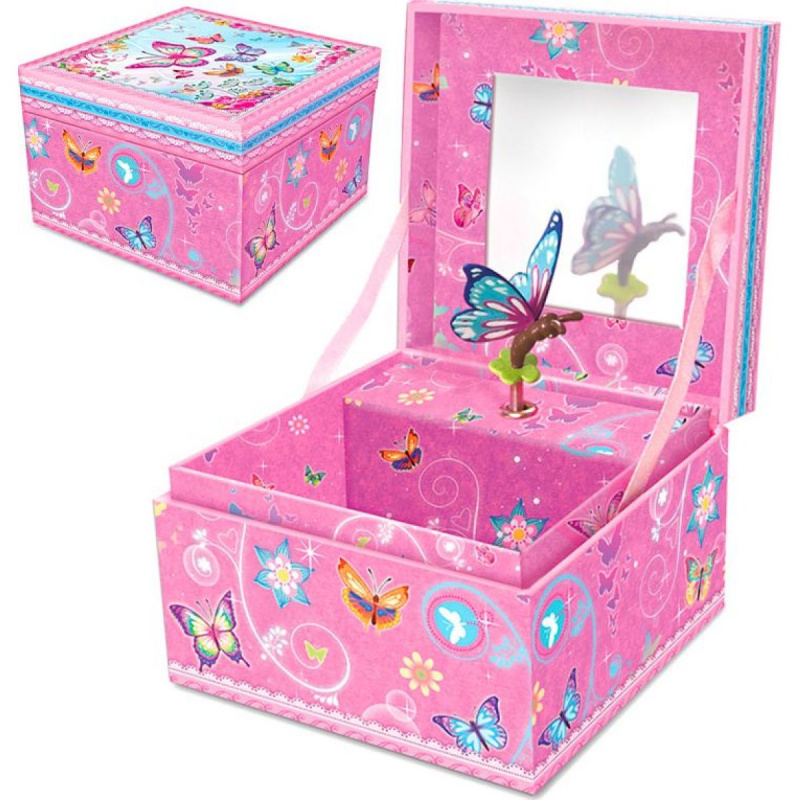 Šperkovnice s hudbou - motýli