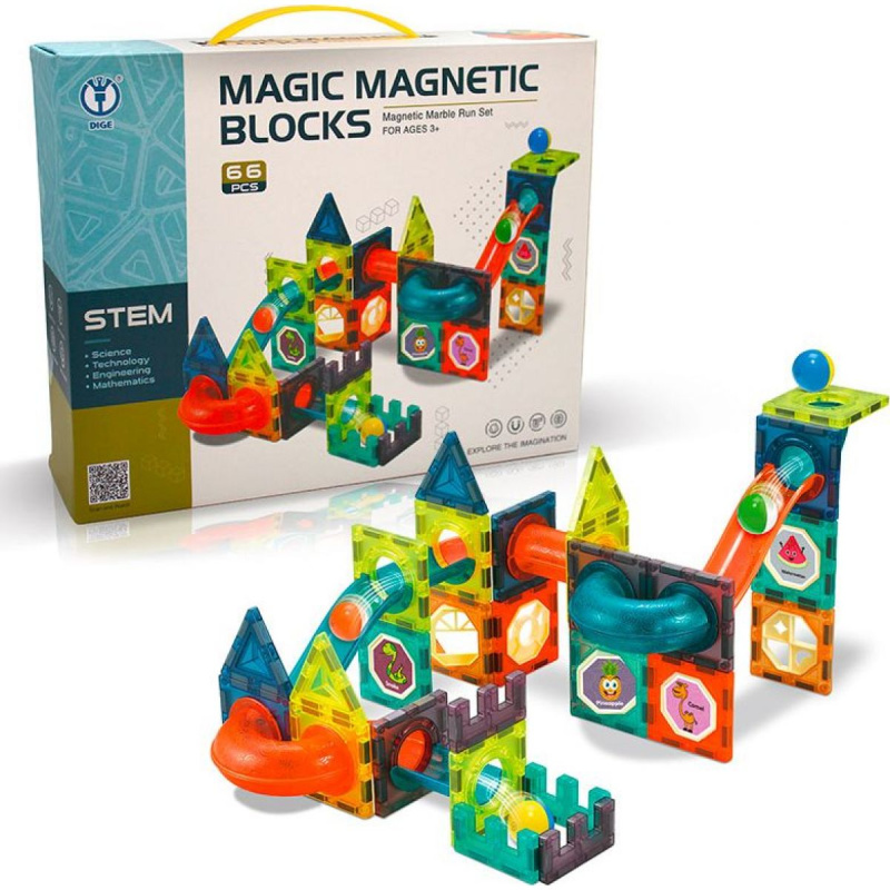 SPARKYS Kuličková dráha magnetická 66 ks