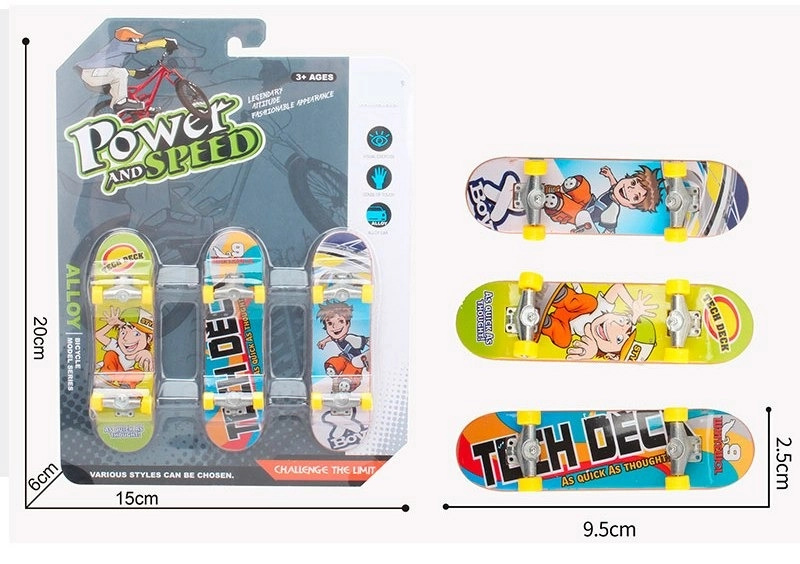 Skateboard - sada 3ks (vel.9,5x2,5cm)