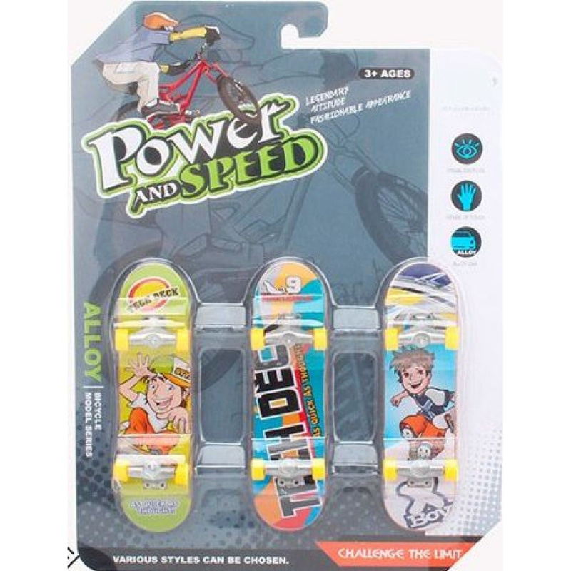 Skateboard - sada 3ks (vel.9,5x2,5cm)