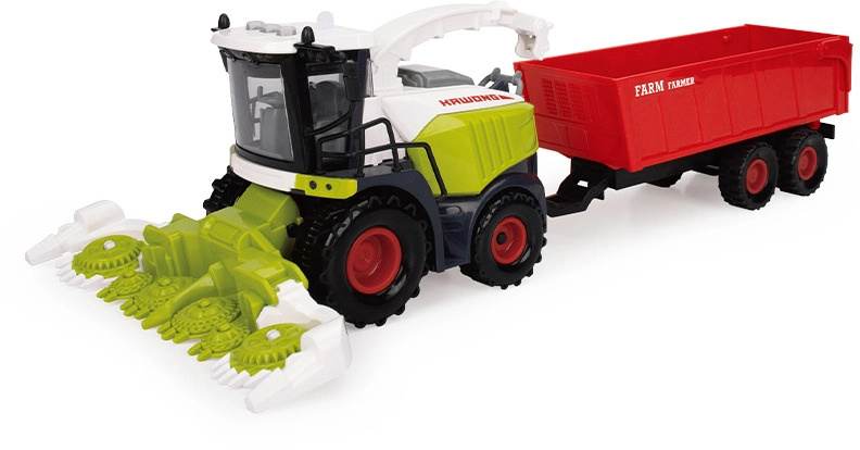 FARM SERVICE - Kombajn s valníkem na obilí se zvuky a světly