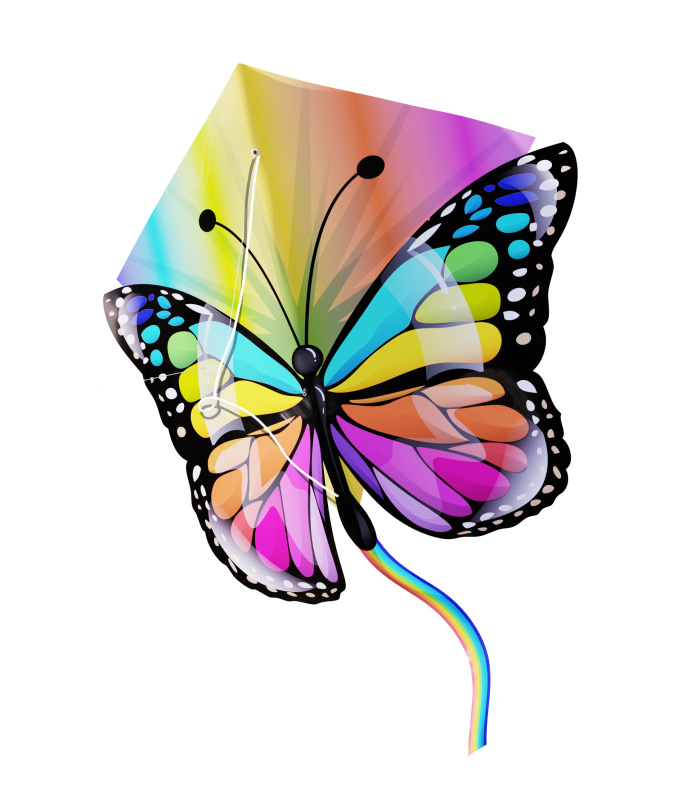 Létající Drak Pop Up Motýl 57x55 cm