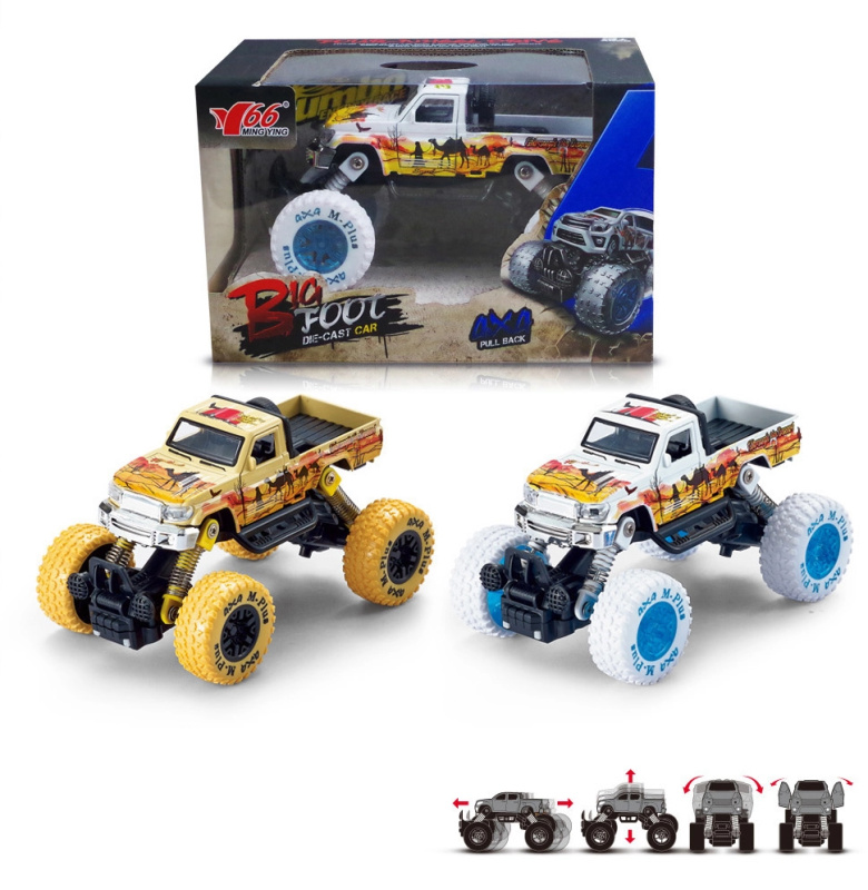 Auto BIG foot Pick-up 1:30 žlutá/bílá - více druhů