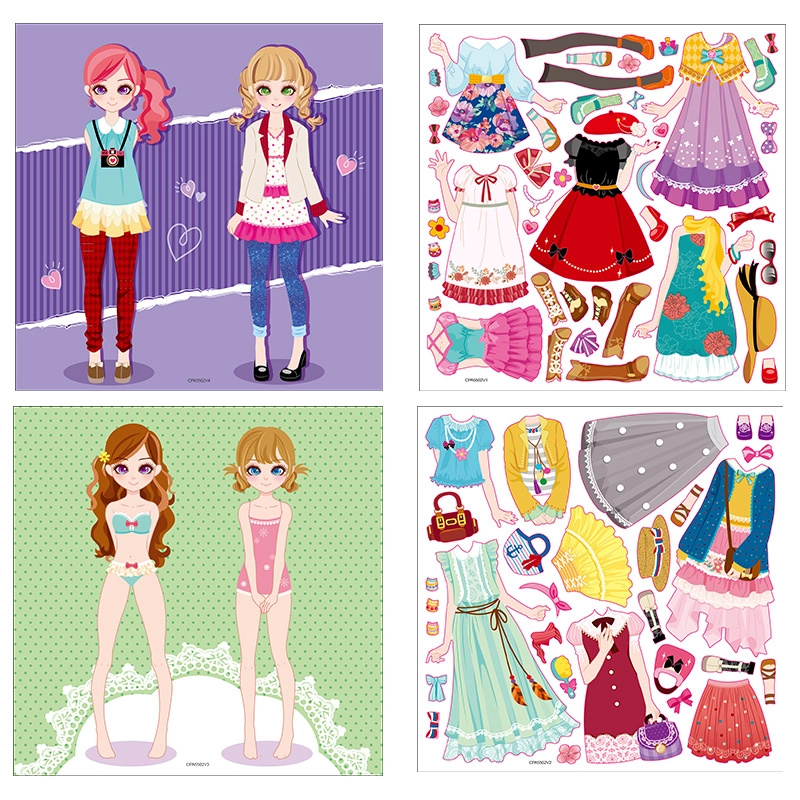 Samolepková sada šaty a doplňky pro děti
