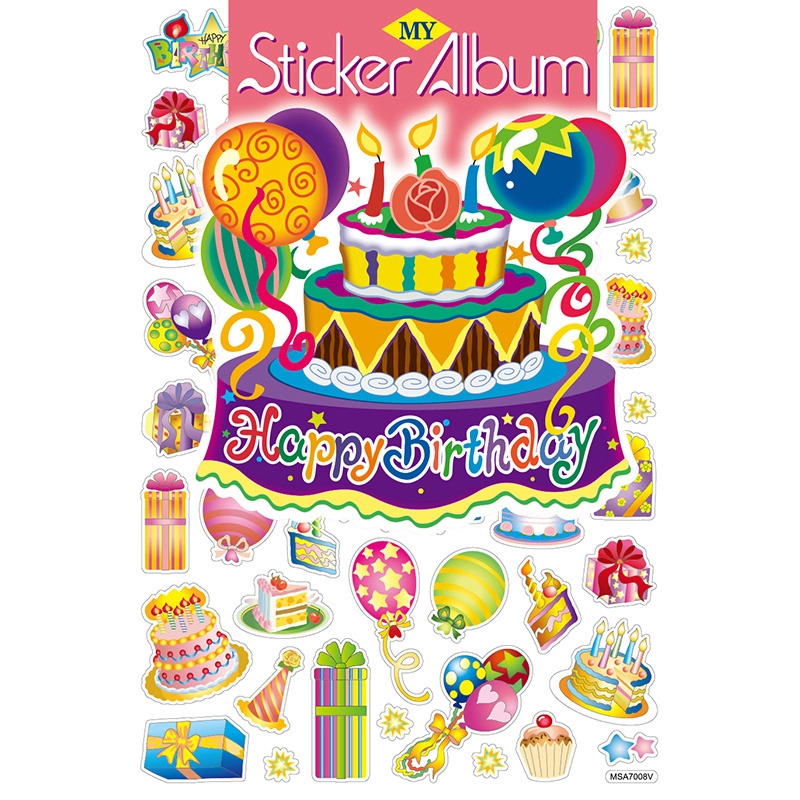 Album se samolepkami 50 ks – narozeninová párty