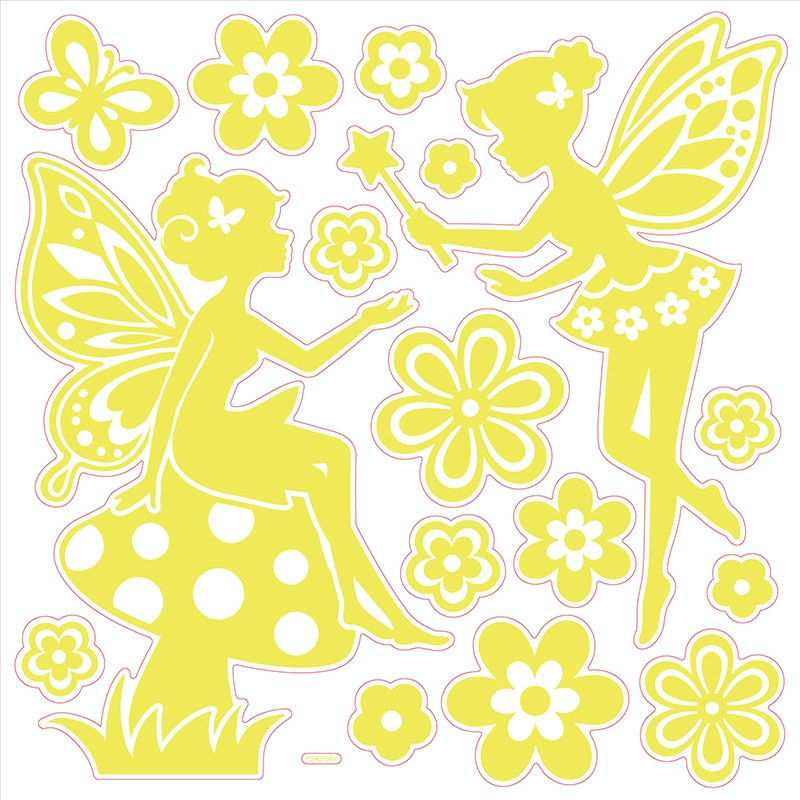 Svítící samolepky na zeď 3D - VÍLY