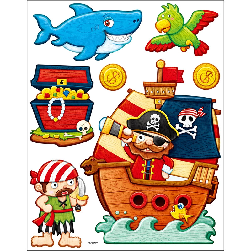 Dekorativní samolepky na zeď - PIRÁTI