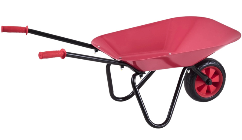 Červené dětské plechové kolečko