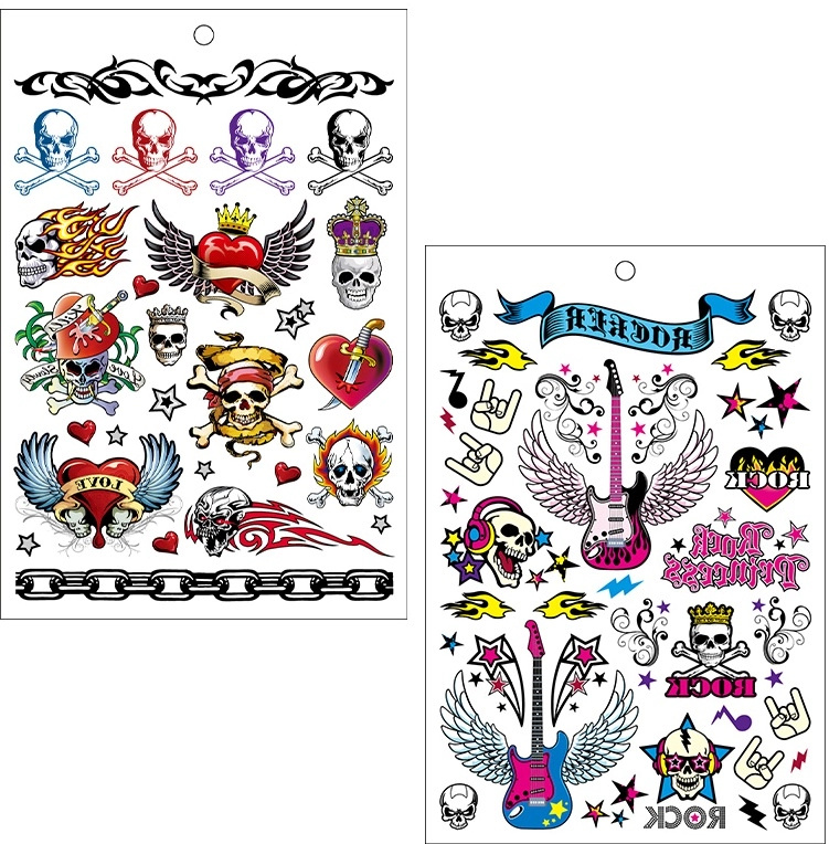 Tetovací samolepky – kniha s více než 200 motivy