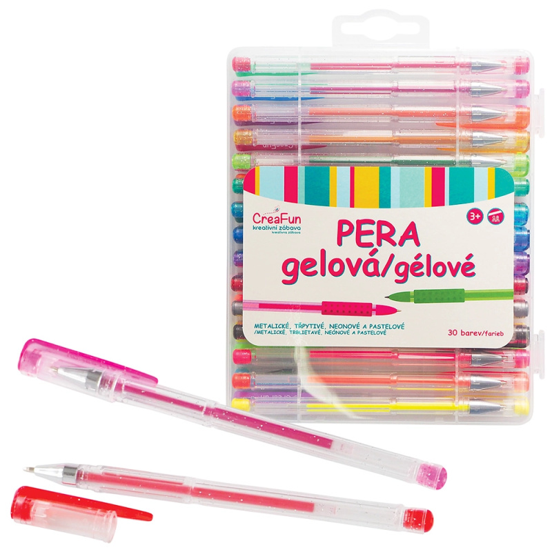 CreaFun - Gelová pera 30 barev