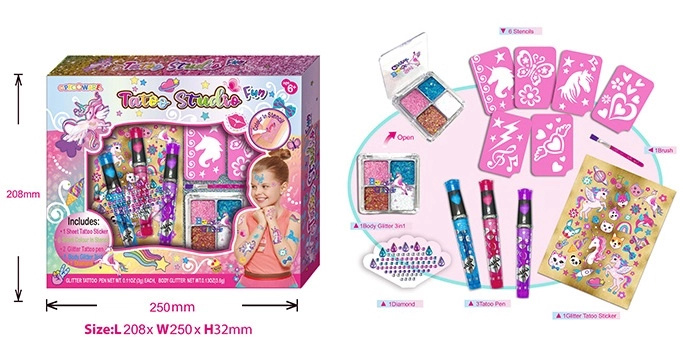 Tetovací studio s ozdobami JEDNOROŽEC