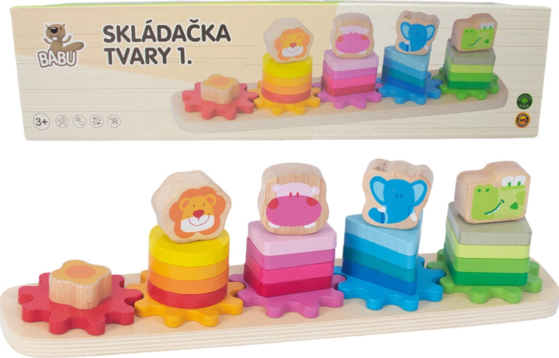 BABU - Skládačka ZVÍŘÁTKA