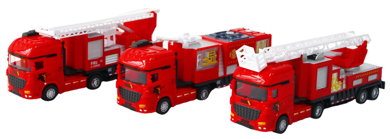 Hasičské auto - 3 druhy