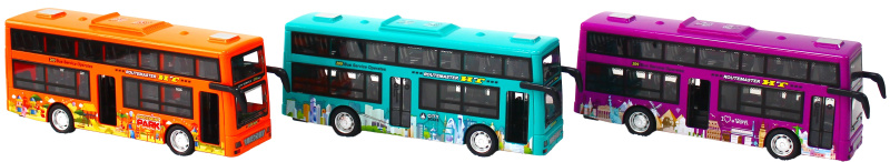 Dvoupatrový autobus se zvukem a světlem