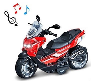 Kovový skútr 1:12 se zvukem a světlem