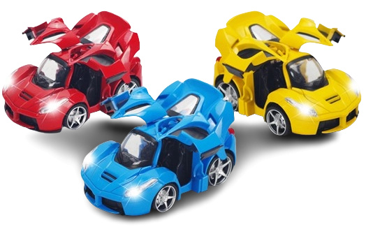 Auto 1:32 na zpětné natahování SVĚTLO/ZVUK více druhů