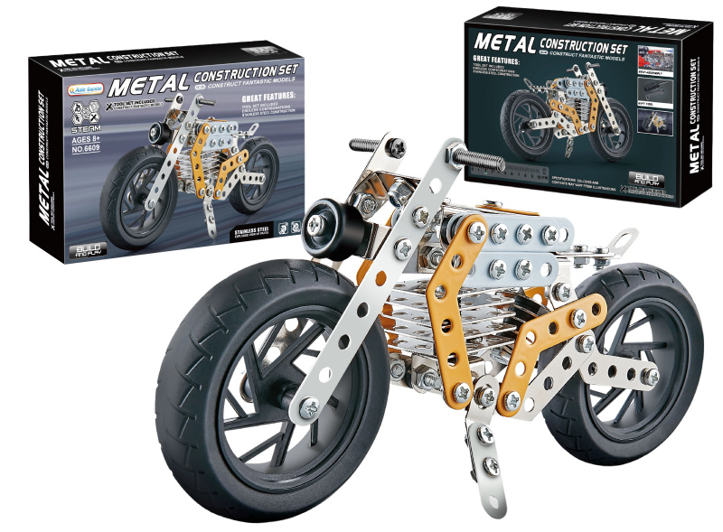 Kovová stavebnice Motorka 162 dílků