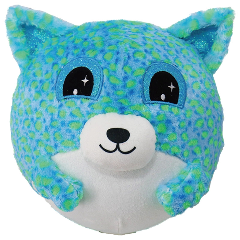 Nafukovací plyšový kamarád – modrý medvídek 15 cm