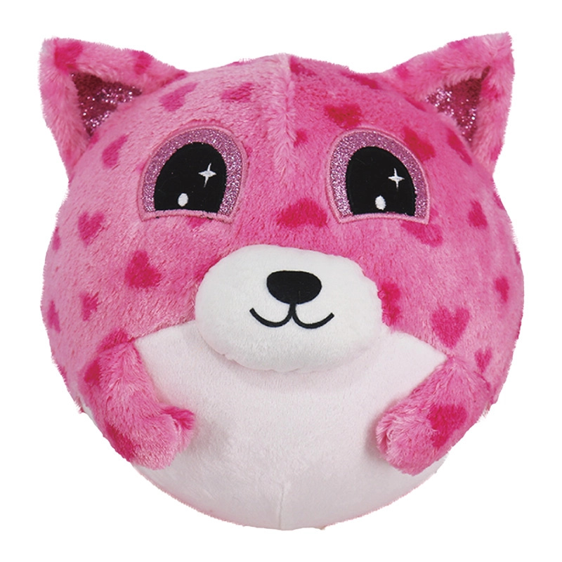 Nafukovací plyšový medvídek růžový 15 cm