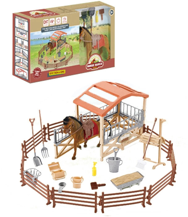 Koňská farma - velká sada 33ks