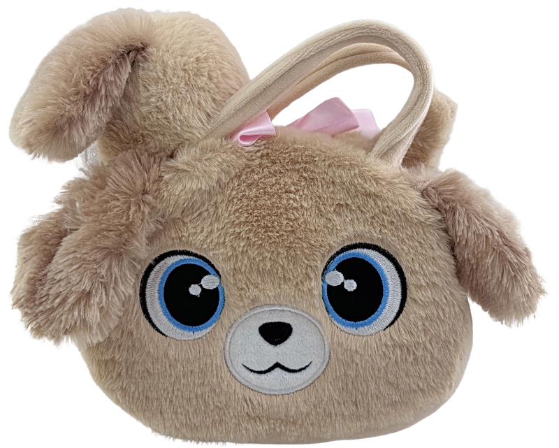 Plyšová kabelka Pes - hnědá