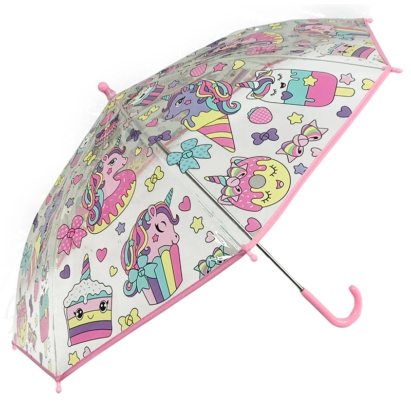 Dětský deštník průhledný Jednorožci