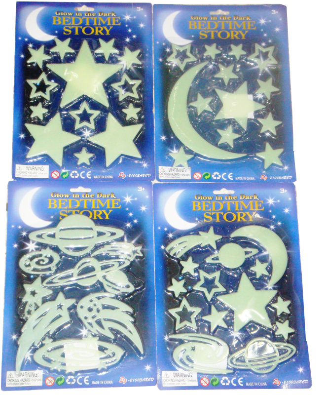 Svítící samolepky noční obloha – 4 druhy