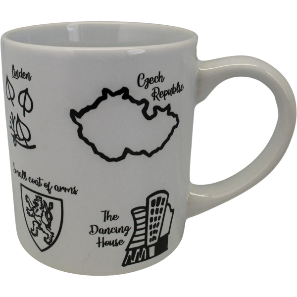 Bílý hrnek 250ml - TOP PRAHA