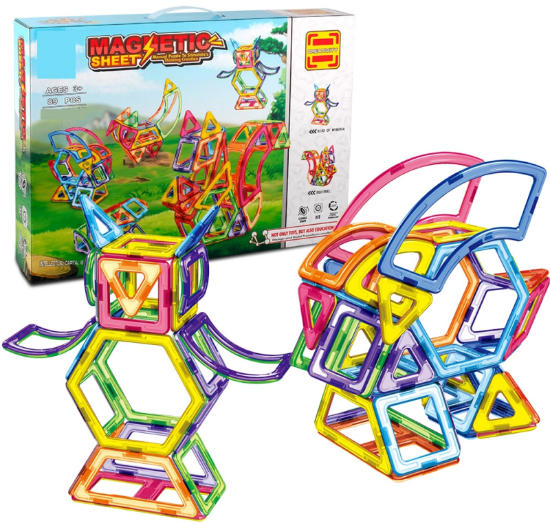 Magnetická stavebnice 89 ks