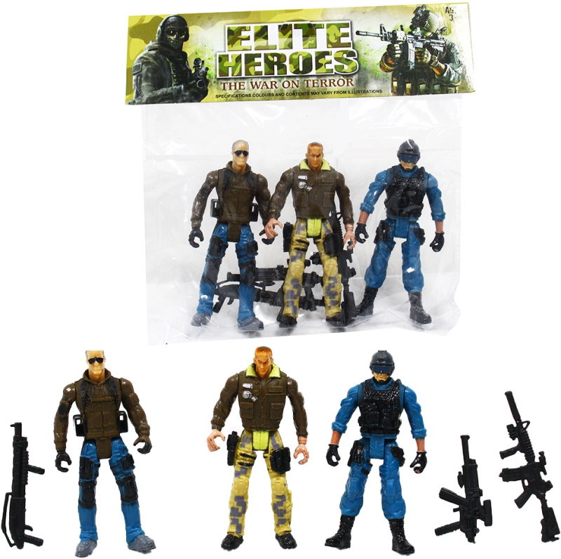 Akční figurky vojáků 3 ks serie 3