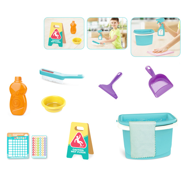 MOJE DOMÁCNOST - Dětská Úklidová sada s příslušenstvím