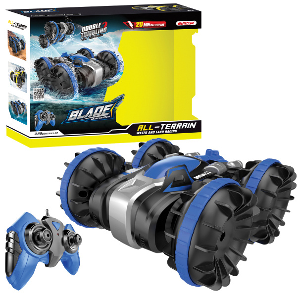 R/C 1:18 Obojživelné auto - modré