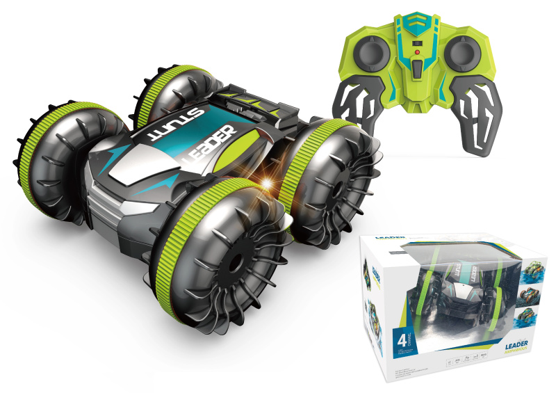 R/C 1:18 Obojživelné auto - zelené