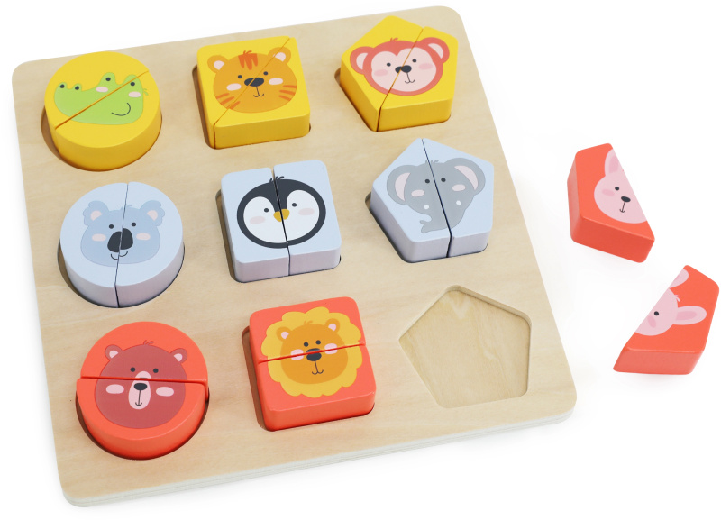 BABU - Dřevěné puzzle SAFARI pro nejmenší