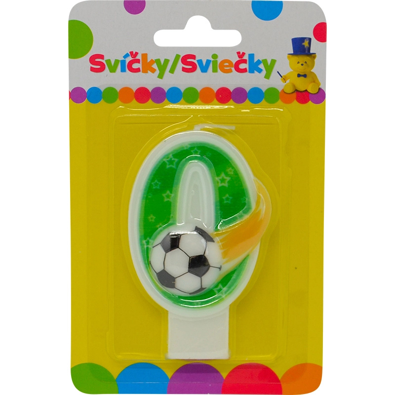 Narozeninová svíčka s motivem měsíce a číslem 0