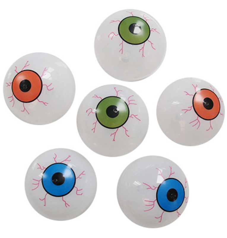 Skákací míček oční bulva 105 mm s LED světly
