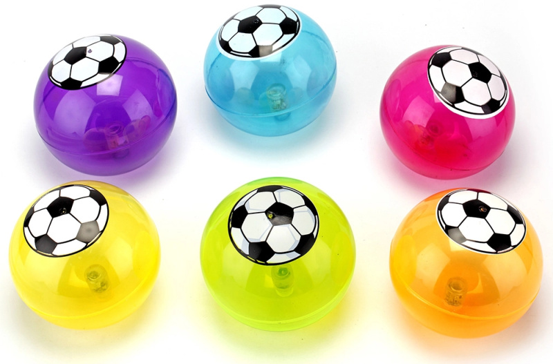 Skákací fotbalový míč s LED světly 105 mm