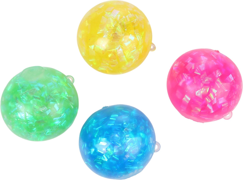 Sparkys Antistresový mačkací Třpytivý Vodní Míček 7 cm